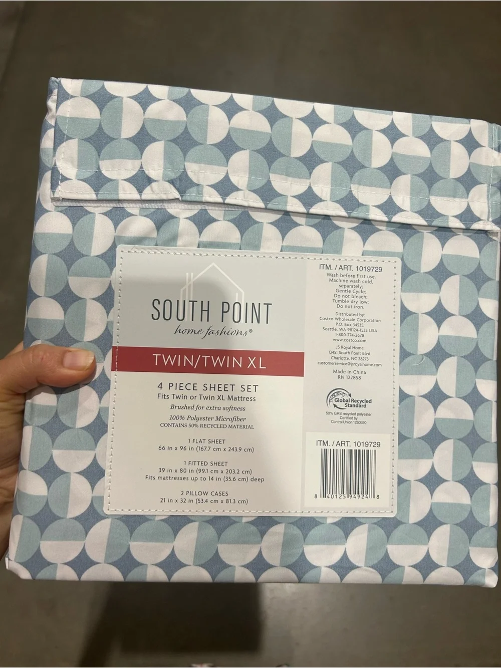 South Point Twin/Twin XL 4pcs Sheet Set